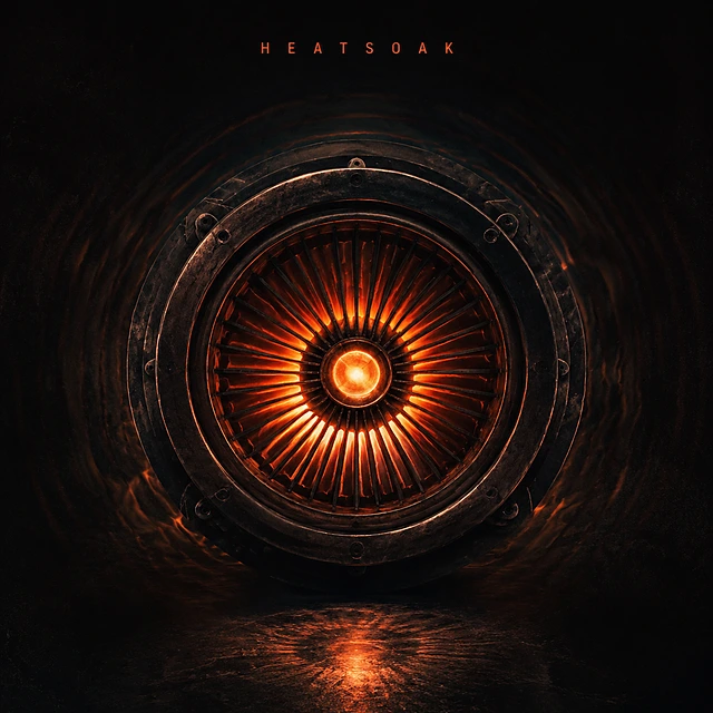 HEATSOAK emblem: a glowing turbine ringed in ember orange